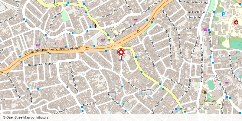 Mapa do showroom Ayra Racing em R. Dona Maria Custódia, 286, Santa Teresinha, São Paulo